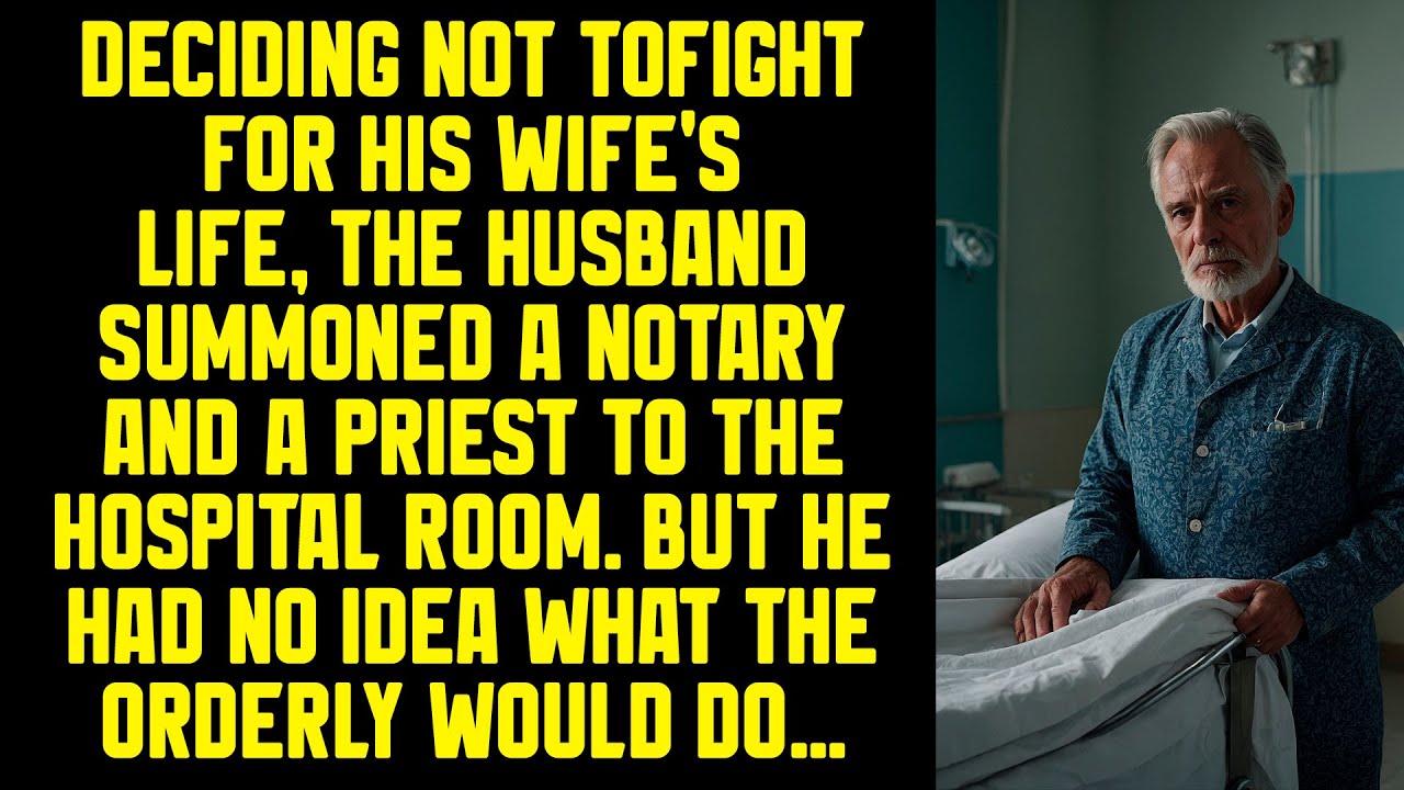The husband summoned a notary and a priest to the hospital room. But he had no idea what...
