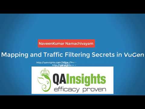 Learn LoadRunner Series - #5 - Mapping and Traffic Filtering Secrets