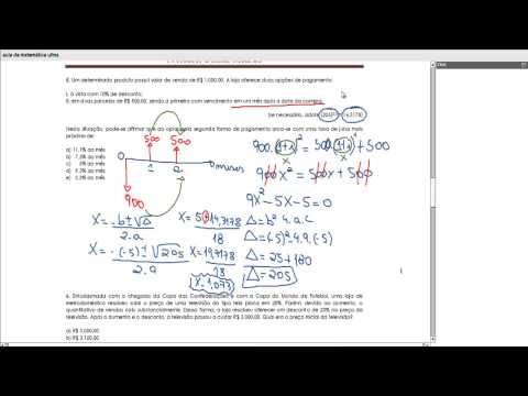 Correção de Matemática prova UFMS - Exato Concursos e Estudo ao Vivo