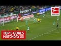 Top 5 Goals on Matchday 23 - Haaland, Werner, Steffen & More