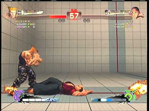 SSFIVAE: Guile (ACE E I RI N) vs. Ryu (ekusiru) SD.
