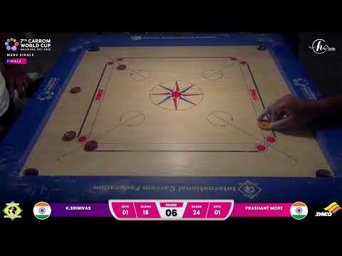 FINAL -MENS SINGLE | PRASHANT MORE (IND) vs K.SRINIVAS(IND) |7th Carrom World Cup 2025