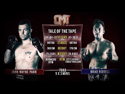 John Wayne Parr Vs Brad Riddell (2) - Caged Muay Thai 8