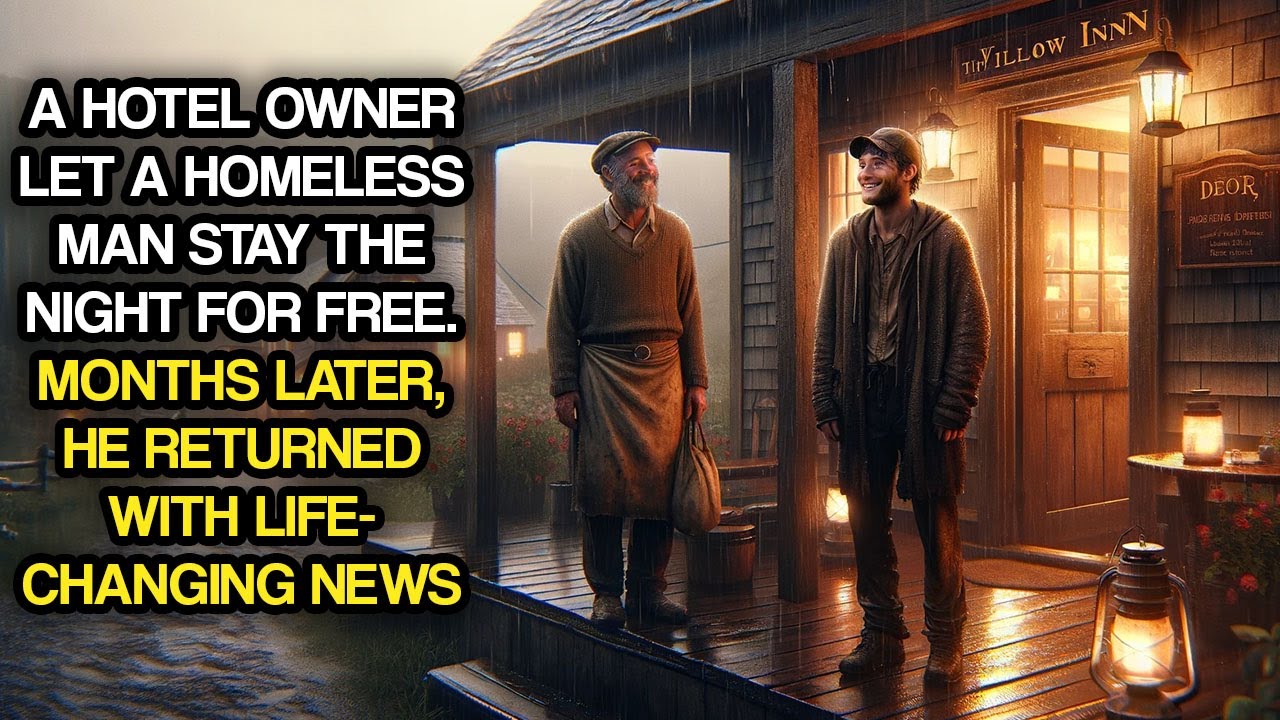 A Hotel Owner Let a Homeless Man Stay The Night For Free. Later, He Returned With Life-Changing News