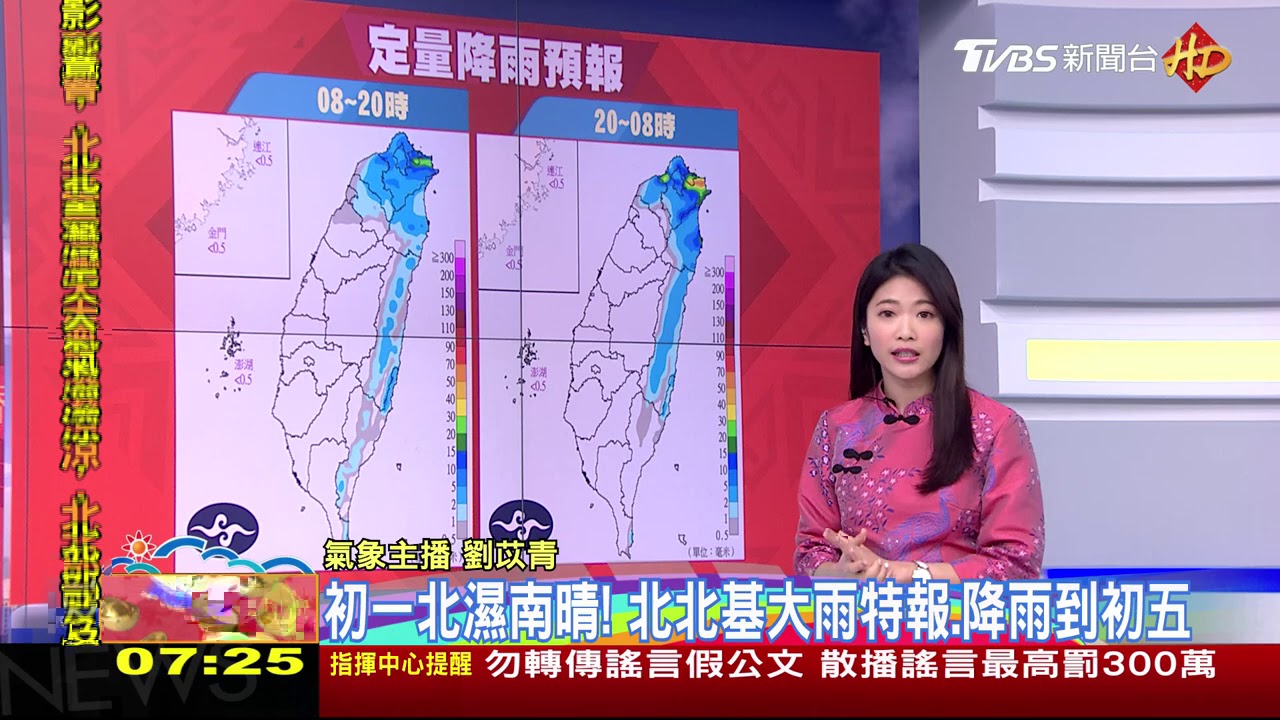 初一走春! 北、東有雨要帶傘 中南部陽光露臉