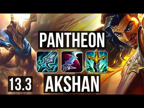 PANTH vs AKSHAN (TOP) | 10/2/9, 400+ games, 1.0M mastery, Godlike | KR Master | 13.3