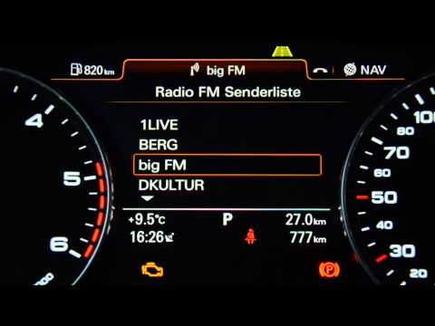 Audi A6 Facelift 2015 - Fahrerinformationssystem FIS