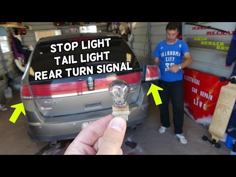 HOW TO REPLACE TAIL LIGHT STOP LIGHT BRAKE LIGHT REAR TURN SIGNAL LIGHT BULB ON LINCOLN MKX