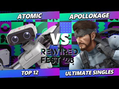 ReWired Fest 2023 - Atomic (ROB) Vs. ApolloKage (Snake) Smash Ultimate - SSBU