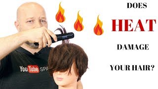 DOES HEAT DAMAGE YOUR HAIR? - How to Protect Against Heat - TheSalonGuy