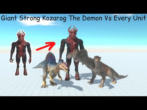 Giant Strong Kozarog The Demon Vs Every Unit ARBS |Animal Revolt Battle Simulator