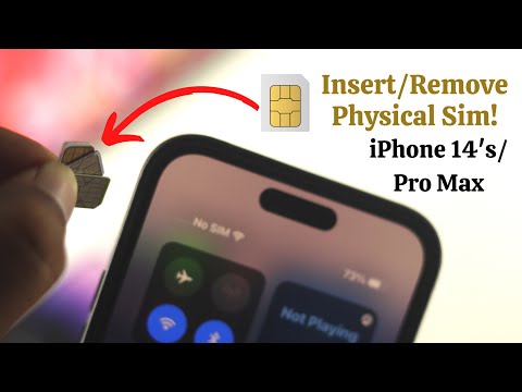 iPhone 14's/Pro Max: How to Insert Physical SIM Card! [Remove]