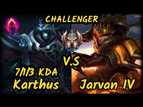 Kirei (KARTHUS) vs JARVAN IV - 7/1/3 KDA JUNGLE CHALLENGER GAMEPLAY - EUW