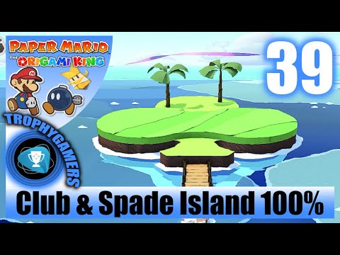 Paper Mario The Origami King - Club Island &  Spade Island 100% Walkthrough Part 39