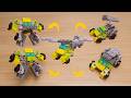Mini LEGO triple changer transformer robot Triple Mecha!
