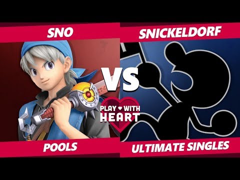 Play With Heart SSBU - Sno (Hero) Vs. Snickeldorf (Game & Watch) Smash Ultimate Tournament Pools