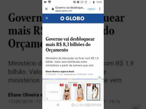 Desbloqueio de 1,9 bilhões de reais. O governo e o MEC não tinham "cortado" da educação?