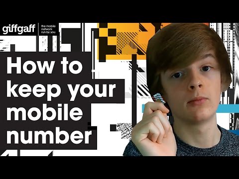 How to keep your current mobile number | giffgaff