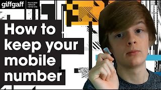 How to keep your current mobile number | giffgaff