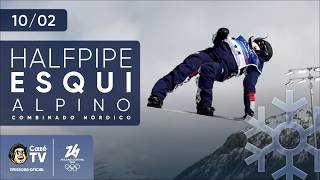 VALE MEDALHA! SEQUÊNCIA DE ESQUI NA CAZÉTV | OLIMPÍADAS DE INVERNO 2026