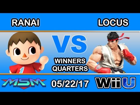MSM 98 - Ranai (Villager) Vs. Locus (Ryu) Winners Quarters - Smash Wii U