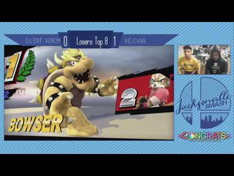 Jax Smash Weekly 2/23 - Silent Venom(Fox) Vs Kejovan(Bowser) - Wii U Losers Top 8
