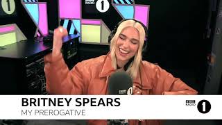 Dua Lipa Jams To Britney Spears&#39; &quot;My Prerogative&quot; On BBC Radio 1 With Nick Grimshaw!