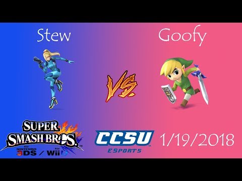 CAN LAN CCSU Smash 4 Tournament - Stew (Zero Suit Samus) vs Goofy (Toon Link)