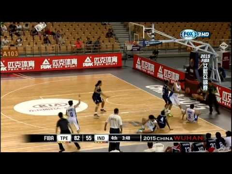 2015 FIBA Asia women - Chinese Taipei v India - PENG, Szu-Chin 14Pts (中華隊 彭詩晴 14分)