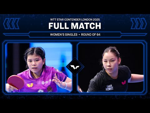 FULL MATCH | Yeh Yi-Tian vs Anna Hursey | WS R64 | #WTTLondon 2025