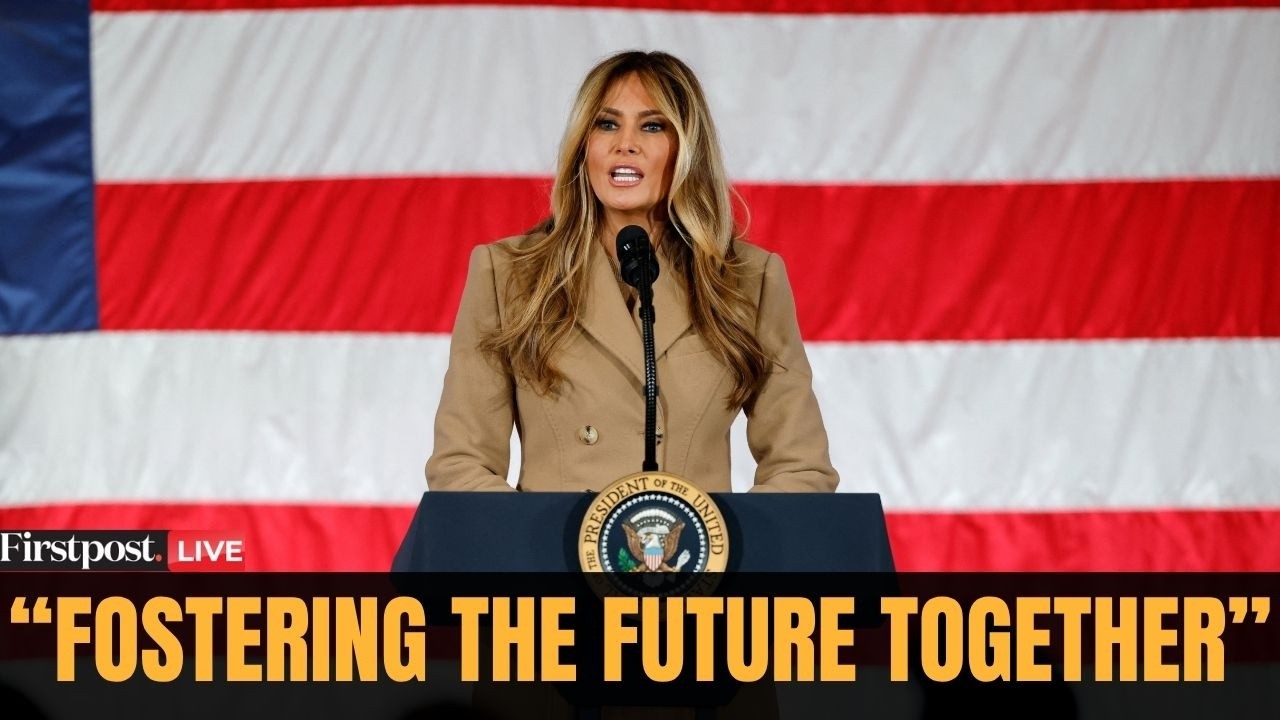 LIVE: US First Lady Melania Trump Addresses Media At Fostering the Future Together Summit