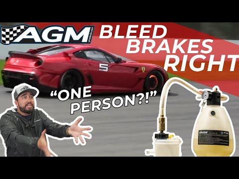 How to Bleed Your Brakes Fast! | AGM Brake Pressure Bleeder