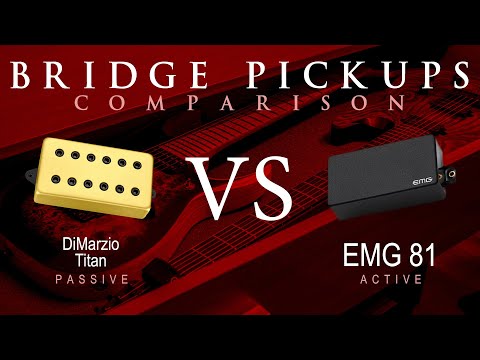 DiMarzio TITAN vs EMG 81 - Bridge Pickup Guitar Tone Comparison Demo