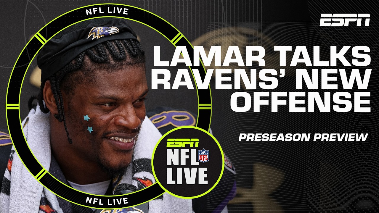 Lamar Jackson & Jesse Minter preview Ravens’ offense for | NFL Live