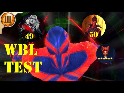 Spider-man 2099 wbl test | Mephisto 50, Knull 49 | Marvel Future Fight