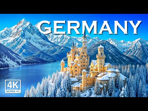 Germany Winter 4K Drone Nature Film  - Calming Piano Music  - Amazing Places 4K