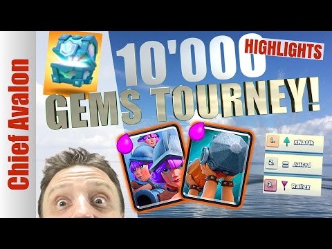10K CLASH ROYALE TOURNAMENT HIGHLIGHTS | BATTLE RAM THREE MUSKETEER DECK