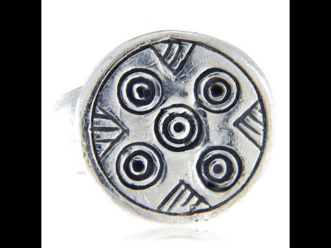 Inel Argint 925 Medieval Roman Crestin - Forta si Credinta