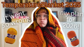 My 2025 Temperature Blanket…it went so wrong