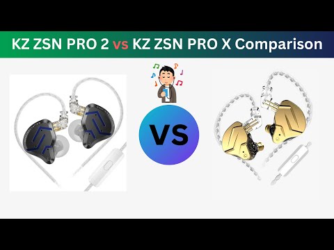 KZ ZSN PRO 2 vs KZ ZSN PRO X Comparison #compareearphone #kzzsn #audiogear