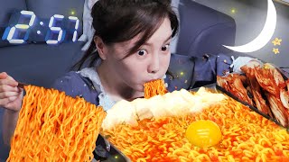 Download lagu [Mukbang ASMR] Midnight Mukbang 🌙 Spicy Ramen with Soft Tofu & Kimchi 🍜 Recipe Eatingshow Ssoyoung mp3