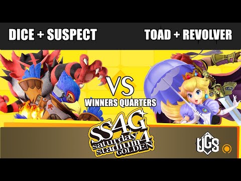 Saturday Stadium 4 Golden -  - Dice + Suspect(Falco+Incineroar) Vs. Toad + Revolver(Peach+Roy)