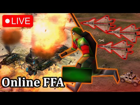 Crazy Strategy's in FFA | C&C Generals Zero hour!!