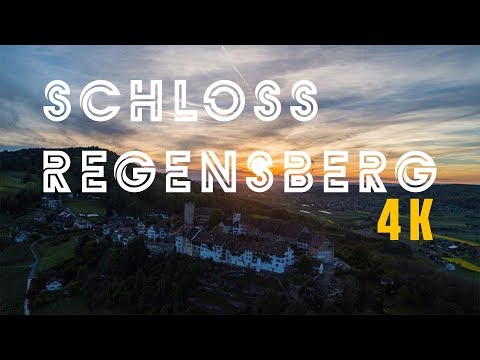 Switzerland Schloss Regensberg Sunset in 4K