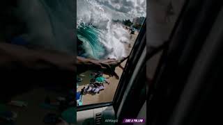 Music video thumbnail preview for Massive Wave Wipes Out Beachgoers! 😱🌊 Rising Sea Levels Are No Joke! #ClimateChange #Tsunami #Beach by Sea Level