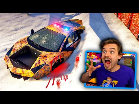 In GTA 5.. I found ABANDONED Police Lamborghini in North Yankton! (WHAAT?!)