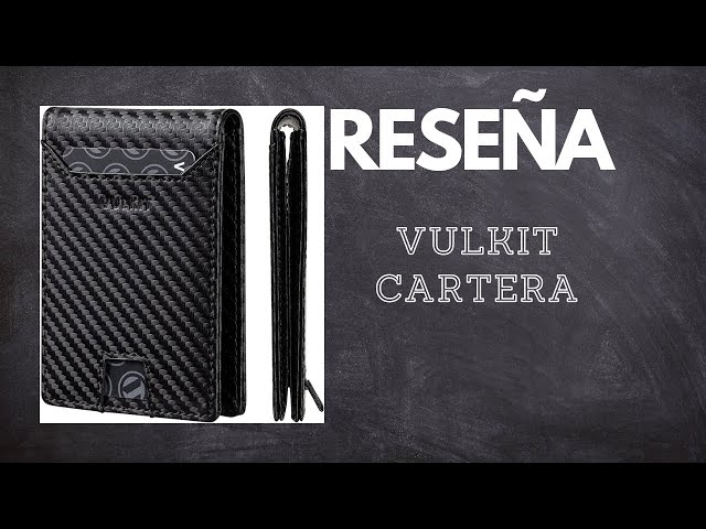 Vídeo relacionado con VULKIT Cartera pequeña Minimalista con Ventana de identificación, Tarjetero con Bloqueo RFID Cartera Resistente al Agua con Cremallera para Tarjetas de identificación (Verde-Militar-Negro)