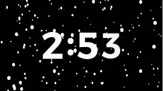 5 minute timer with snow