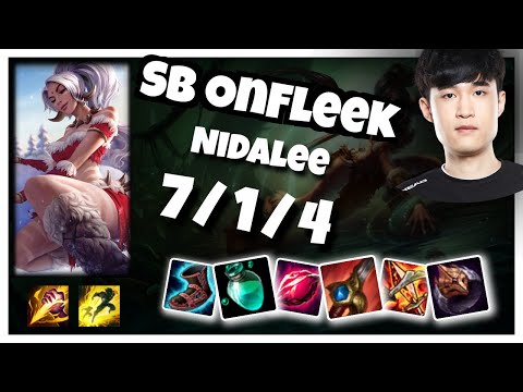 SB OnFleek Nidalee JUNGLE (7/1/4) vs Xin Zhao Gameplay Replay - Patch 10.22
