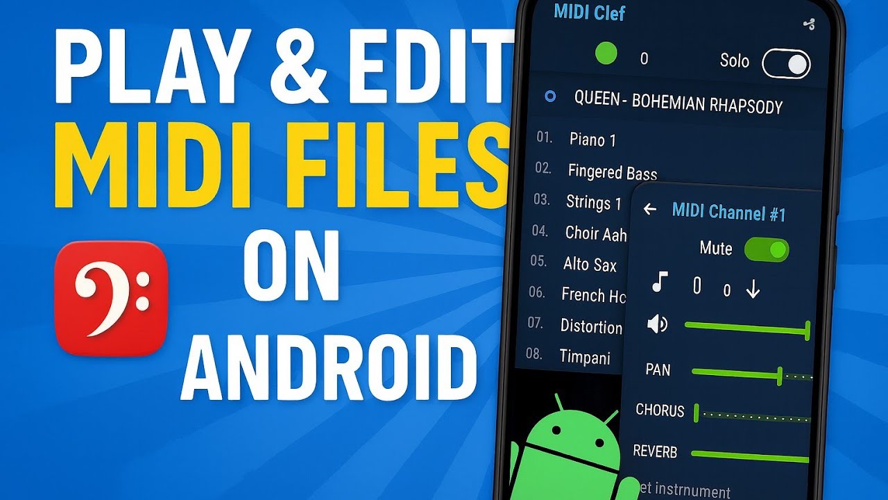 How to Play & Edit MIDI Files on Android | MIDI Clef Tutorial